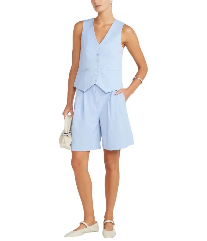 Long Luisa Short In Periwinkle