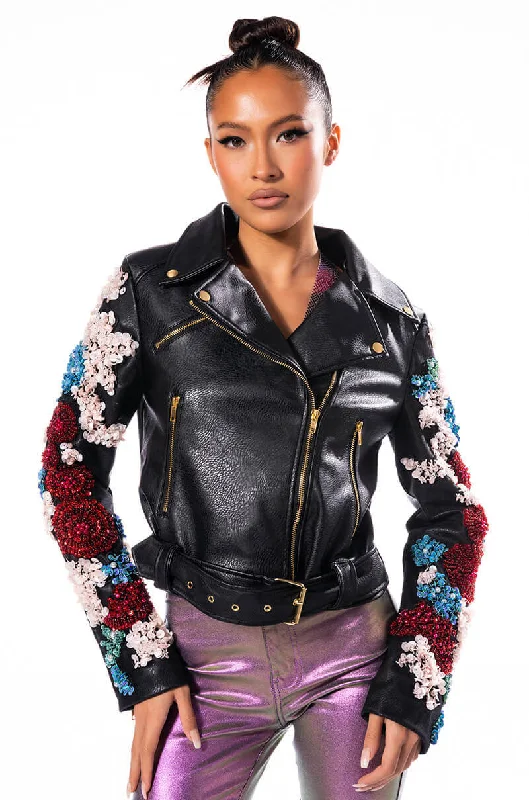 EVERY ROSE HAS A THORN MOTO JACKET